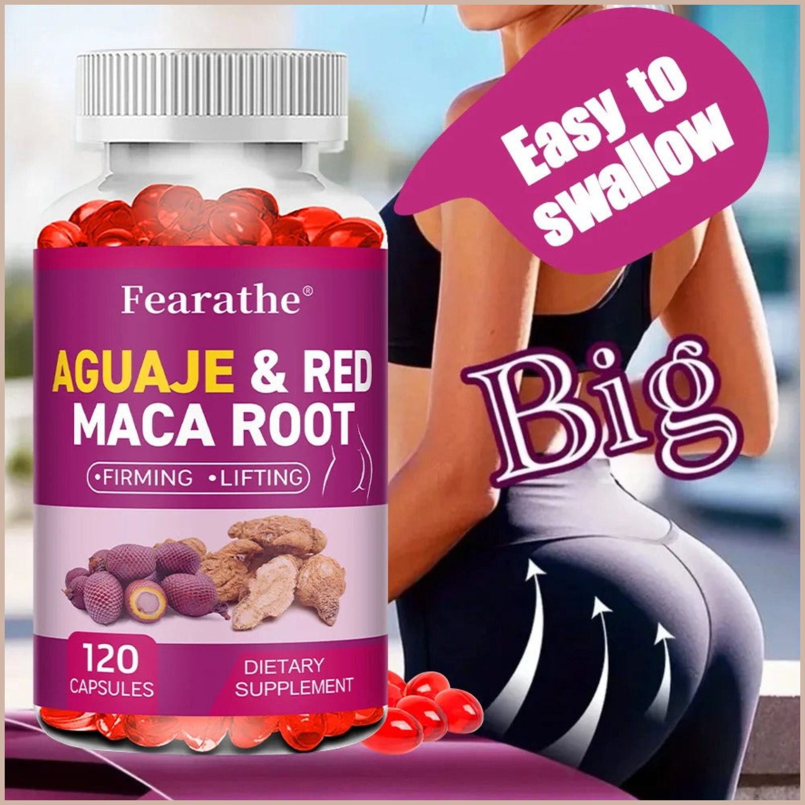 Organic Aguaje & Red Maca Root Capsules – Women’s Wellness, Body Balance, Energy & Immune Support – 120 Count - Image 7
