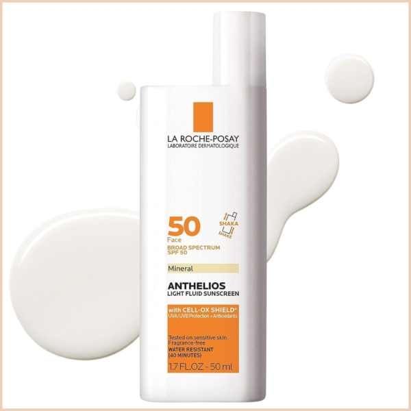Anthelios Mineral Zinc Oxide Sunscreen SPF 50 – Ultra-Light Broad Spectrum Face Sunscreen with Matte Finish - Non-Tinted