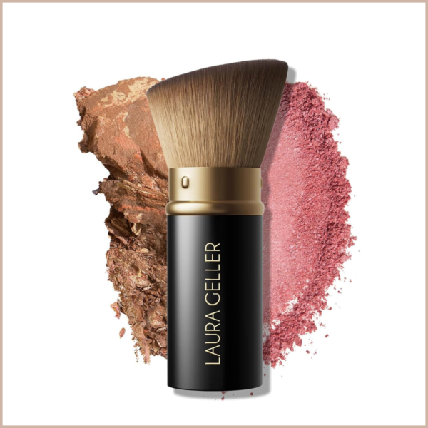 Retractable Angled Kabuki Brush – Cruelty-Free Vegan Makeup Brush for Cream, Liquid & Powder Products