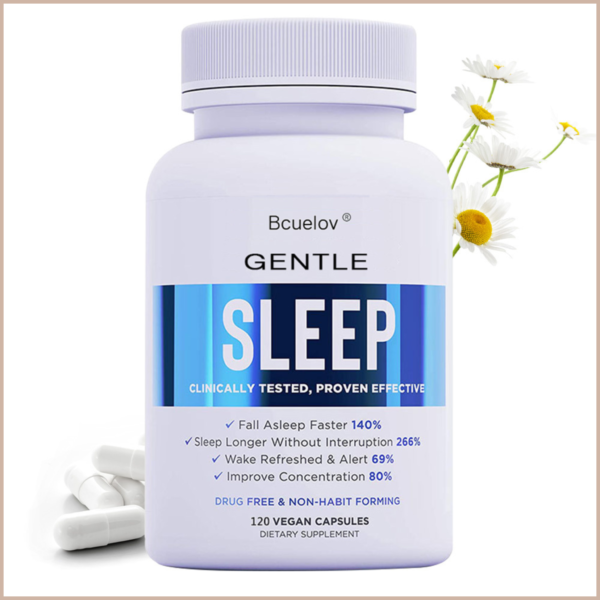 Natural Sleep Support Capsules with Melatonin & Magnesium, 120 Count