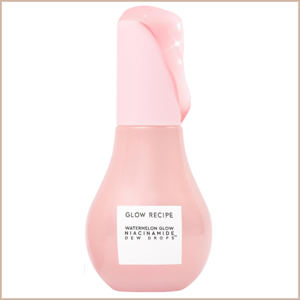 Watermelon Niacinamide Dew Drops – Korean Hydrating Glow Serum, Primer & Liquid Highlighter with Hyaluronic Acid – 40ml