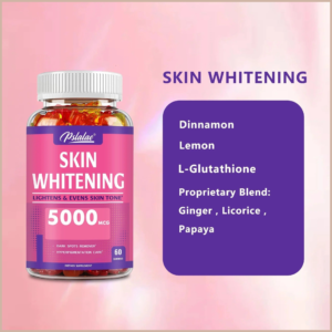 Alternative view of Skin Brightening Gummies – Tone, Antioxidant & Anti-Aging Support – L-Glutathione, Lemon & Cinnamon – 60 Gummies