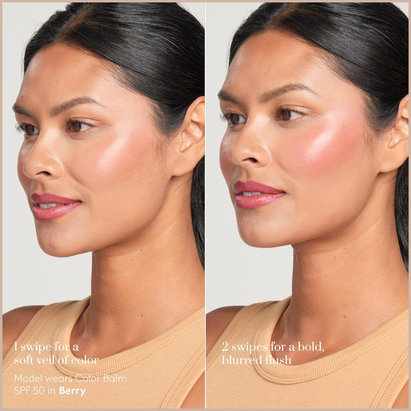Sunforgettable Total Protection Color Balm SPF 50 – Mineral Broad Spectrum Lip & Cheek Balm with Buildable Color – Berry - Image 2