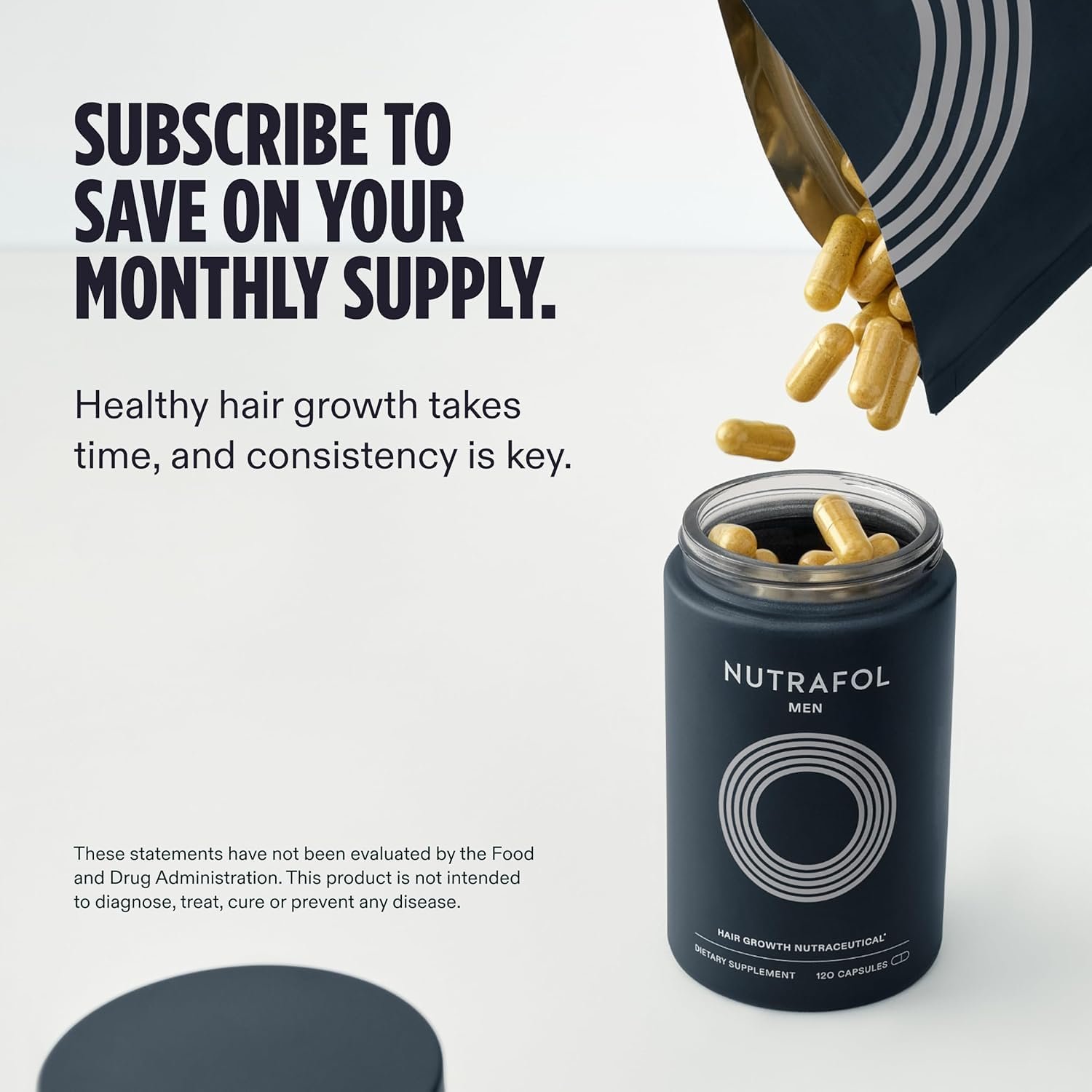 Nutrafol Men’s Hair Growth Supplements – 1-Month Supply for Visibly Thicker Hair & Improved Scalp Coverage - Image 3