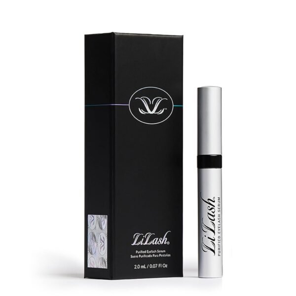 LiLash Purified Eyelash Serum – Vegan Lash Enhancer for Longer, Fuller & Thicker-Looking Lashes – 2ml / 90-Day Supply