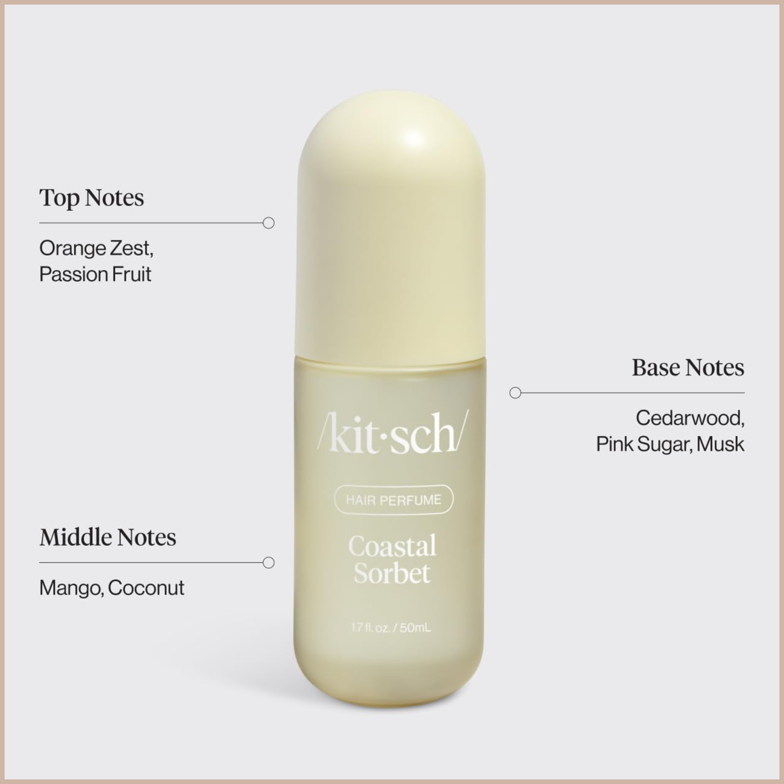 Hair Perfume for Women – Coastal Sorbet Hair & Body Mist with Patented Odor-Eliminating Technology – Orange Zest, Creamy Coconut & Tropical Fruit Scent – 50ml - Image 5