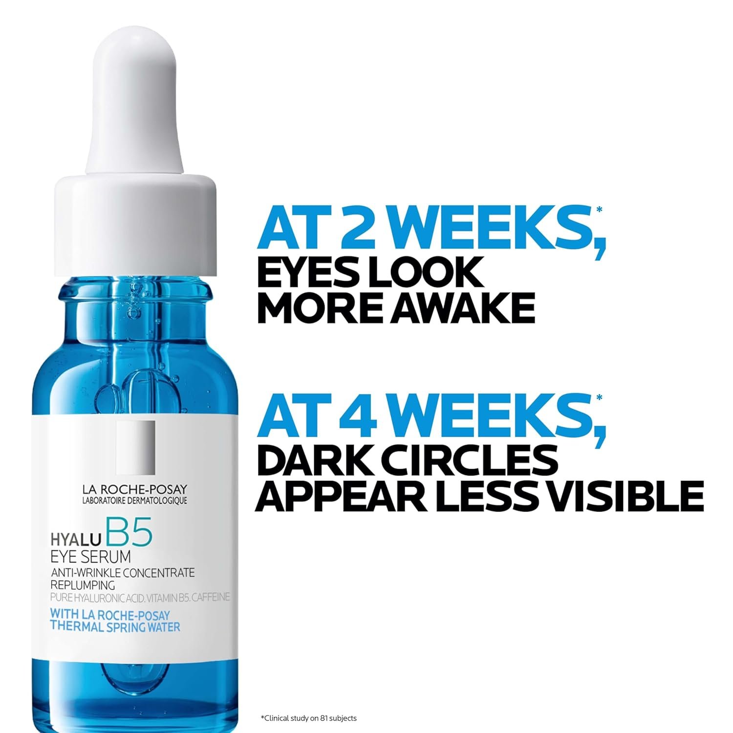 Hyalu B5 Eye Serum with Hyaluronic Acid & Caffeine – Hydrating Under-Eye Serum for Dark Circles, Puffiness & Wrinkles with Cooling Roller Applicator - Image 2