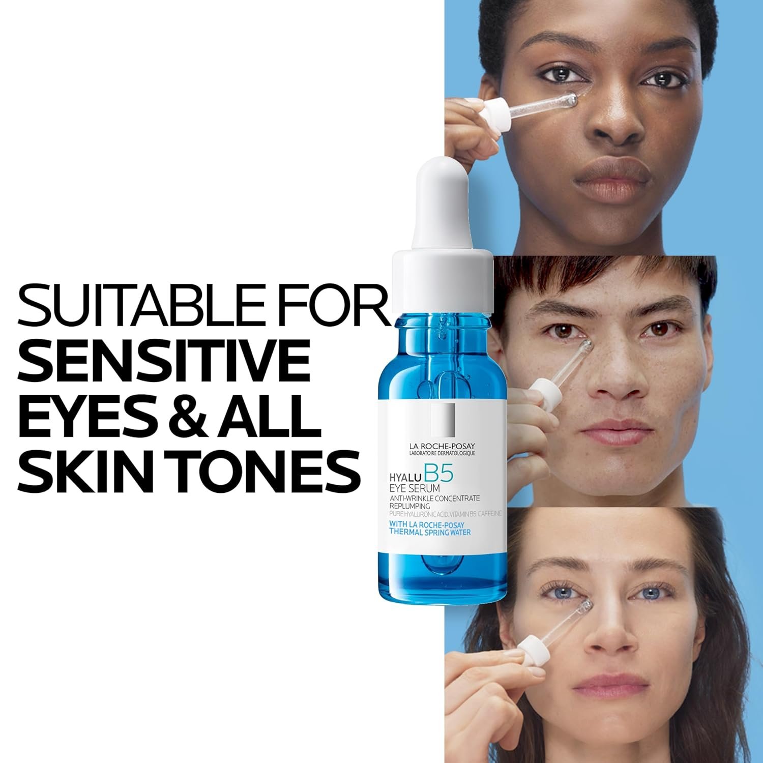 Hyalu B5 Eye Serum with Hyaluronic Acid & Caffeine – Hydrating Under-Eye Serum for Dark Circles, Puffiness & Wrinkles with Cooling Roller Applicator - Image 9