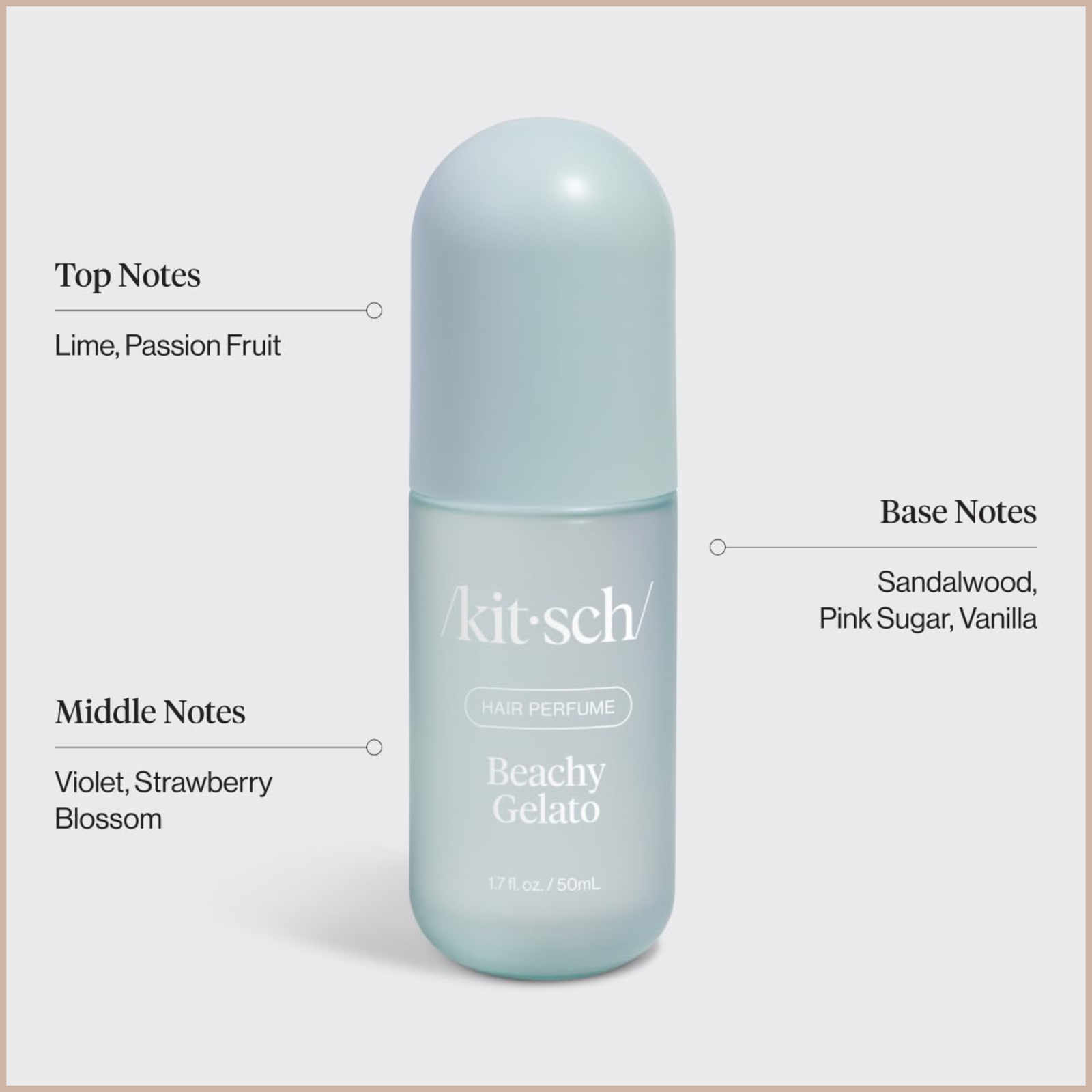 Hair Perfume for Women – Beachy Gelato Hair & Body Mist with Tropical Citrus, Vanilla Bean & Patented Odor-Eliminating Technology – 50ml - Image 7
