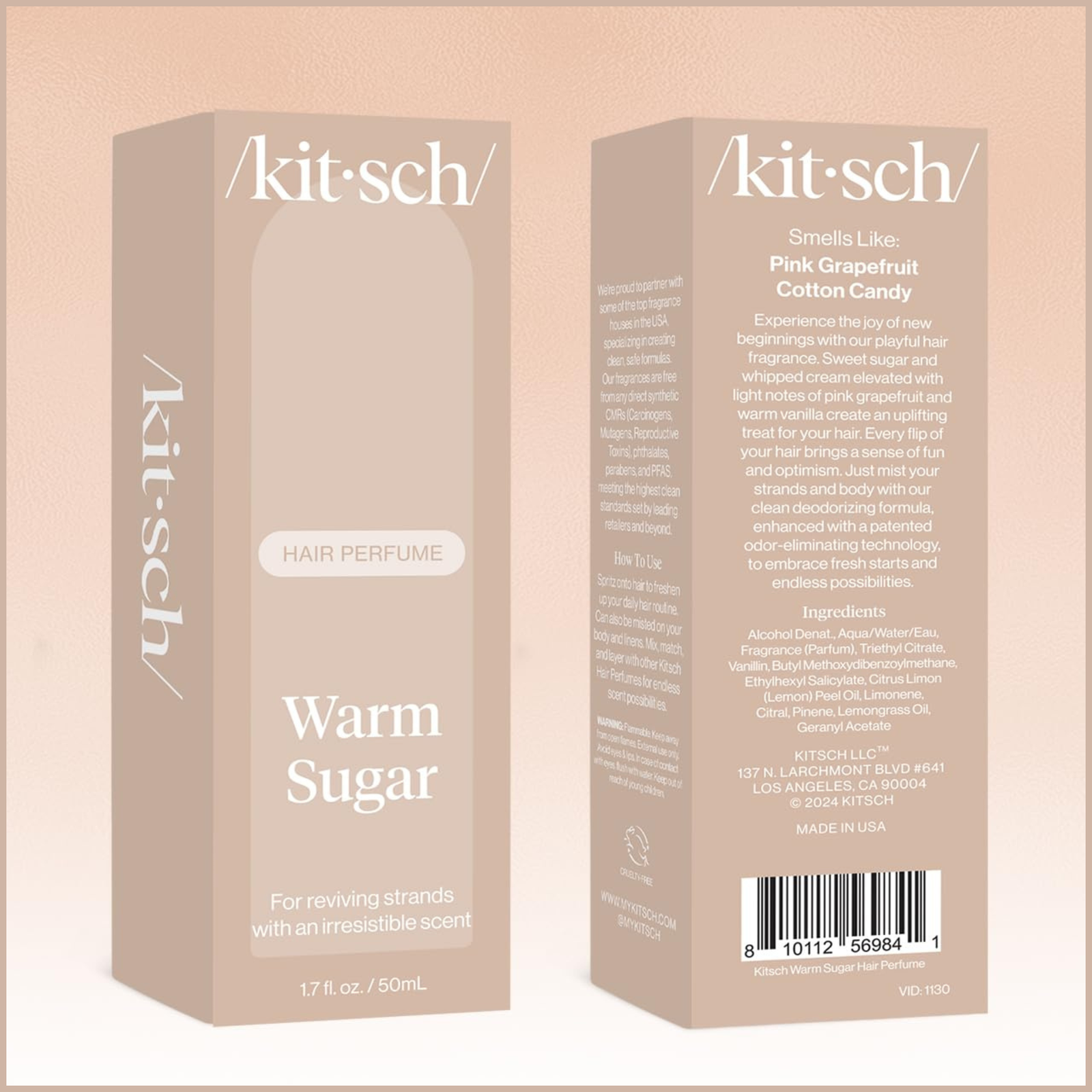Hair Perfume for Women – Warm Sugar Hair & Body Mist with Patented Odor-Eliminating Technology – Pink Grapefruit, Spun Sugar & Vanilla Scent – 50ml - Image 7