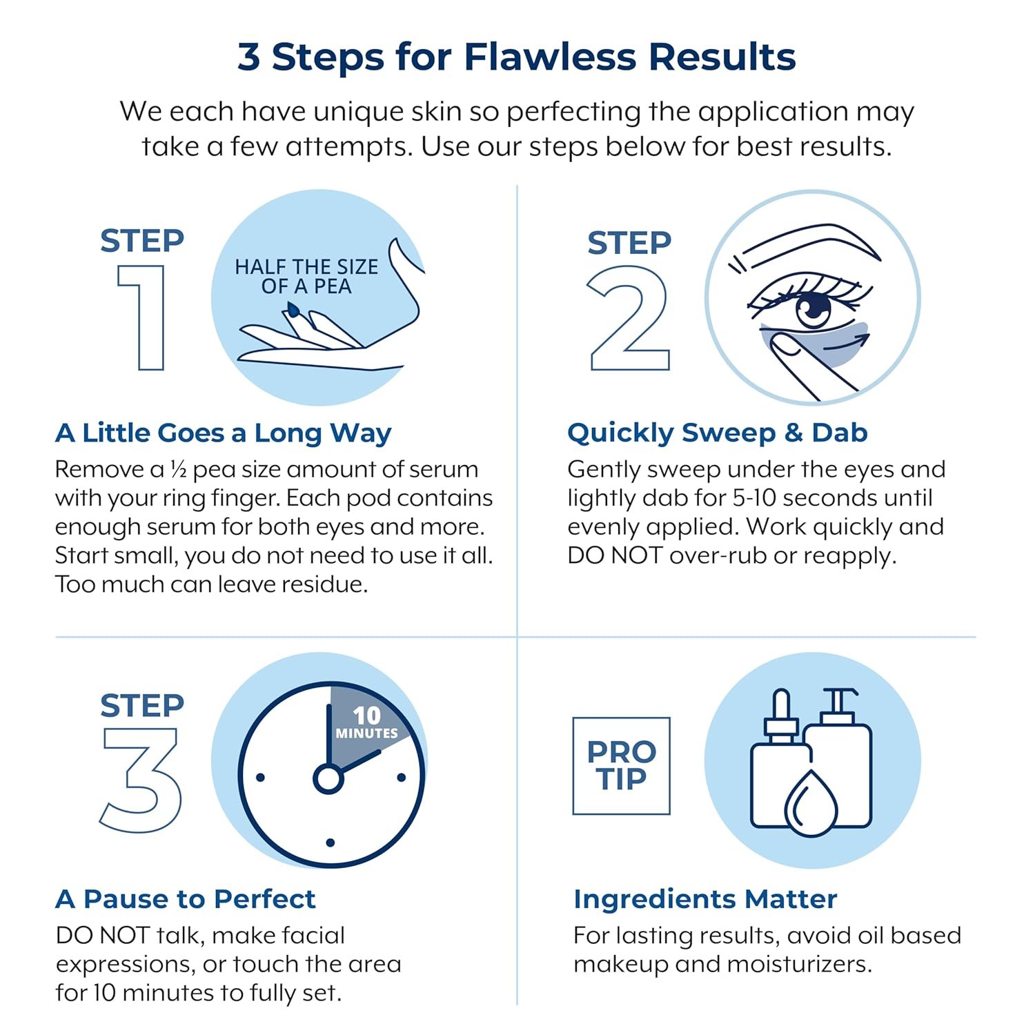 Plexaderm Rapid Reduction Eye Serum – Temporary Under-Eye Smoothing Serum for Bags, Fine Lines, Wrinkles, Dark Circles & Crow’s Feet – Pump - Image 9