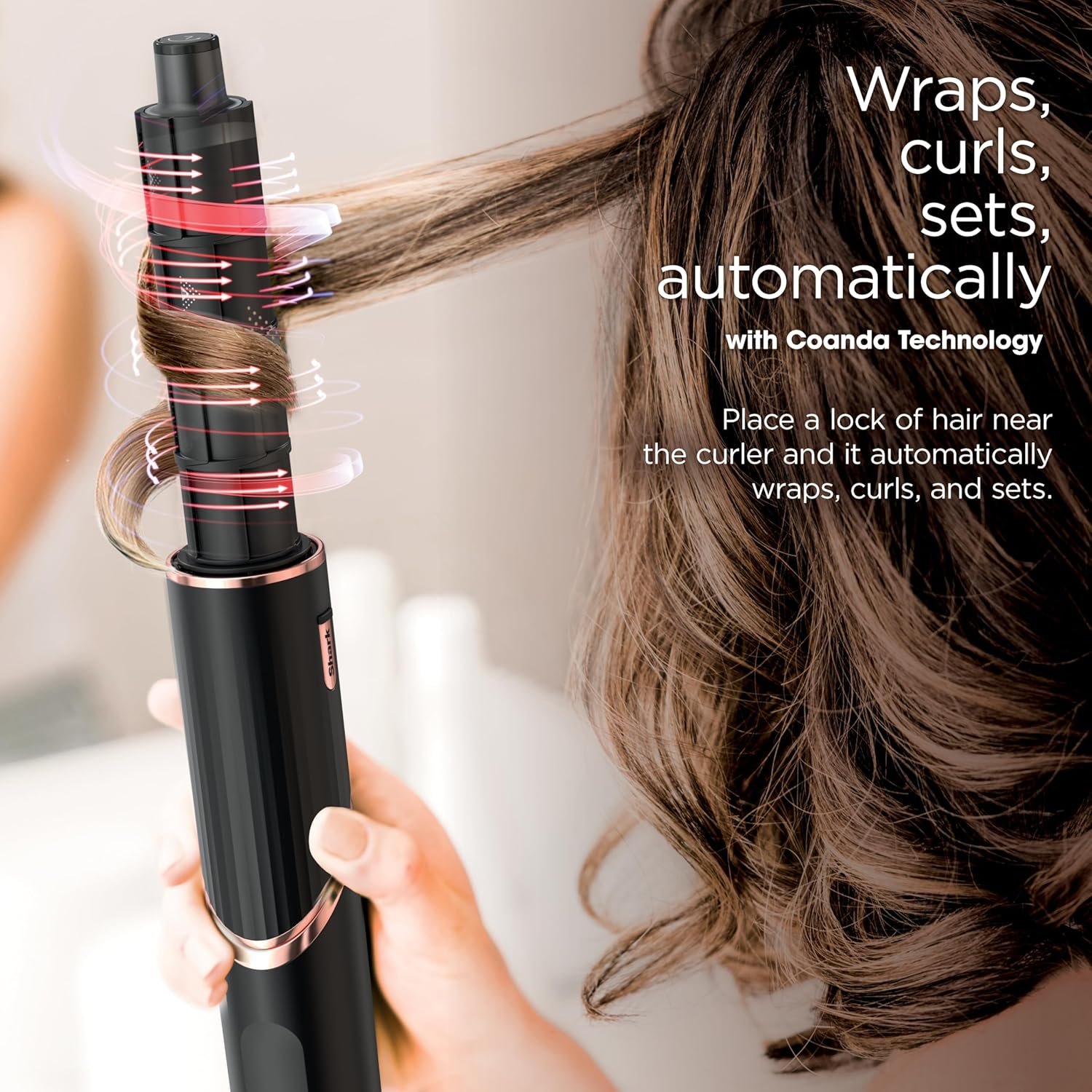 FlexStyle Hair Styling System – Portable Hair Dryer, Curler, Volumizer & Blow Dryer Brush with 6 Styling Tools – Black / HD440BK - Image 9