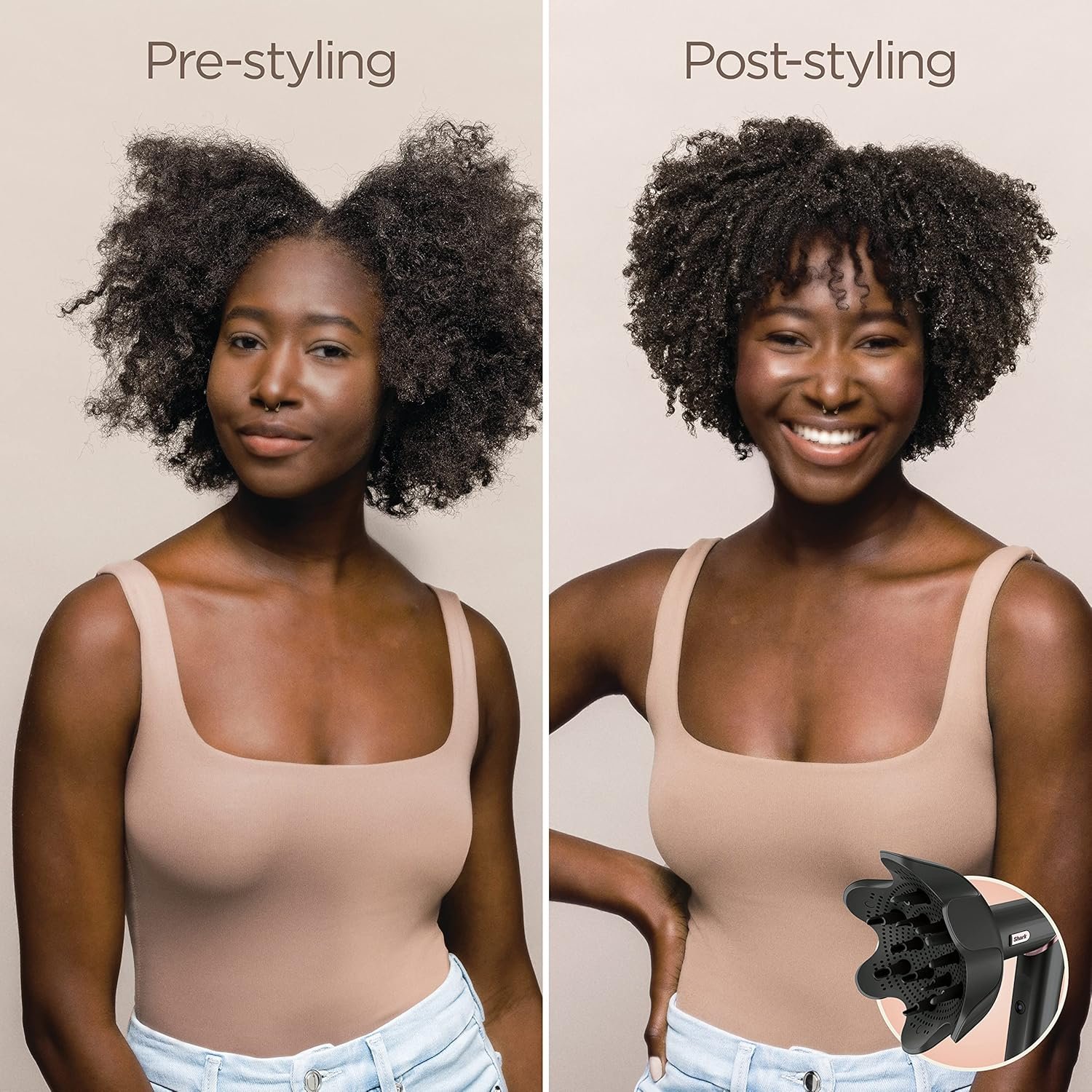 FlexStyle Hair Styling System – Portable Hair Dryer, Curler, Volumizer & Blow Dryer Brush with 6 Styling Tools – Black / HD440BK - Image 6