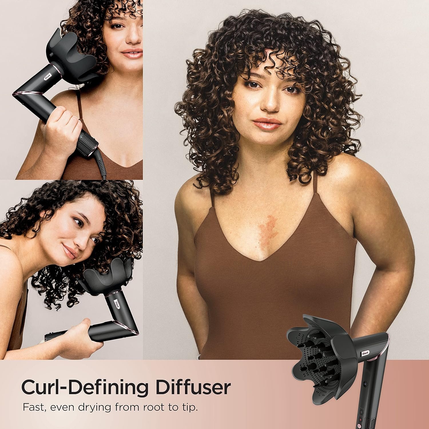 FlexStyle Hair Styling System – Portable Hair Dryer, Curler, Volumizer & Blow Dryer Brush with 6 Styling Tools – Black / HD440BK - Image 7