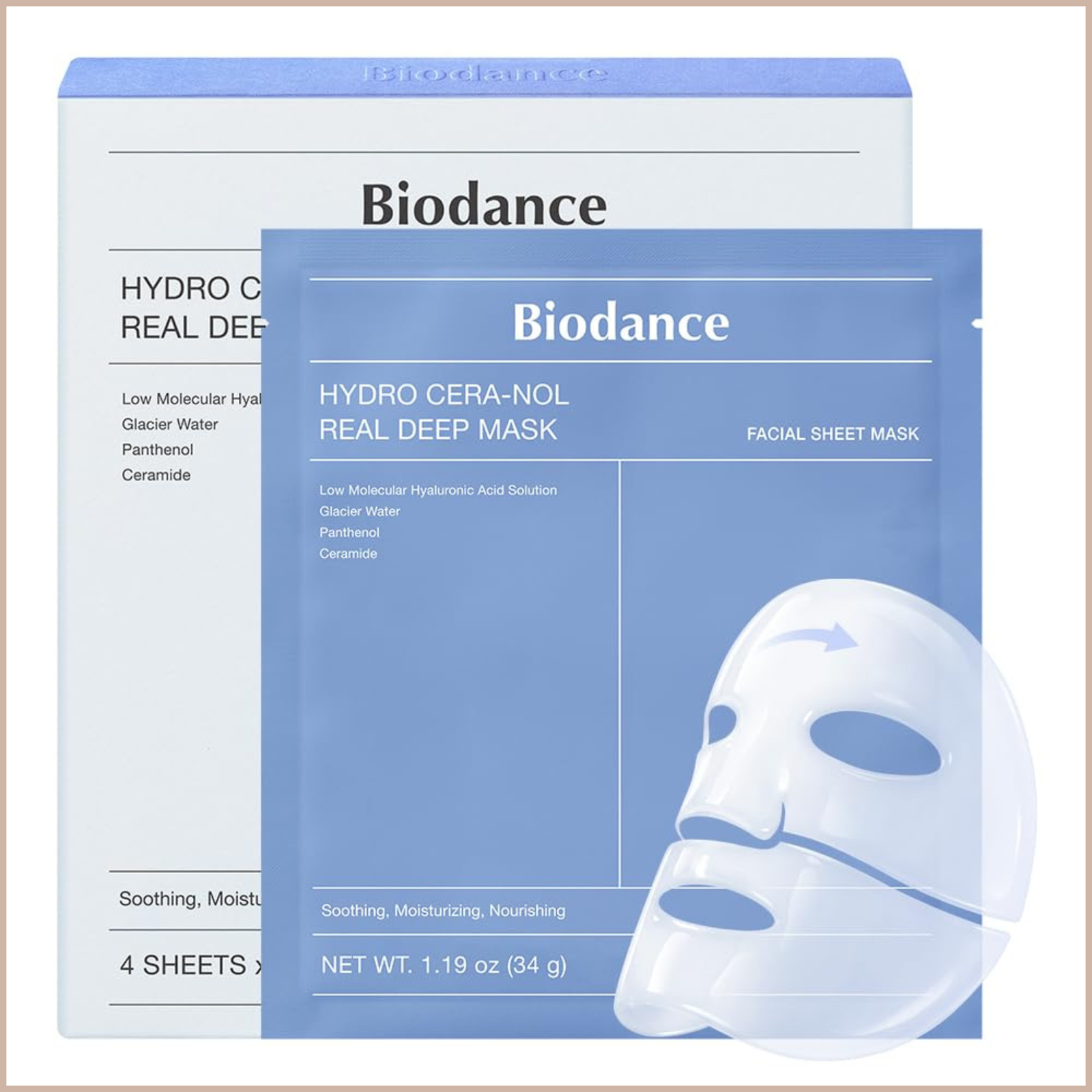Hydrogel Sheet Mask for Hydration, Soothing & Skin Barrier Care