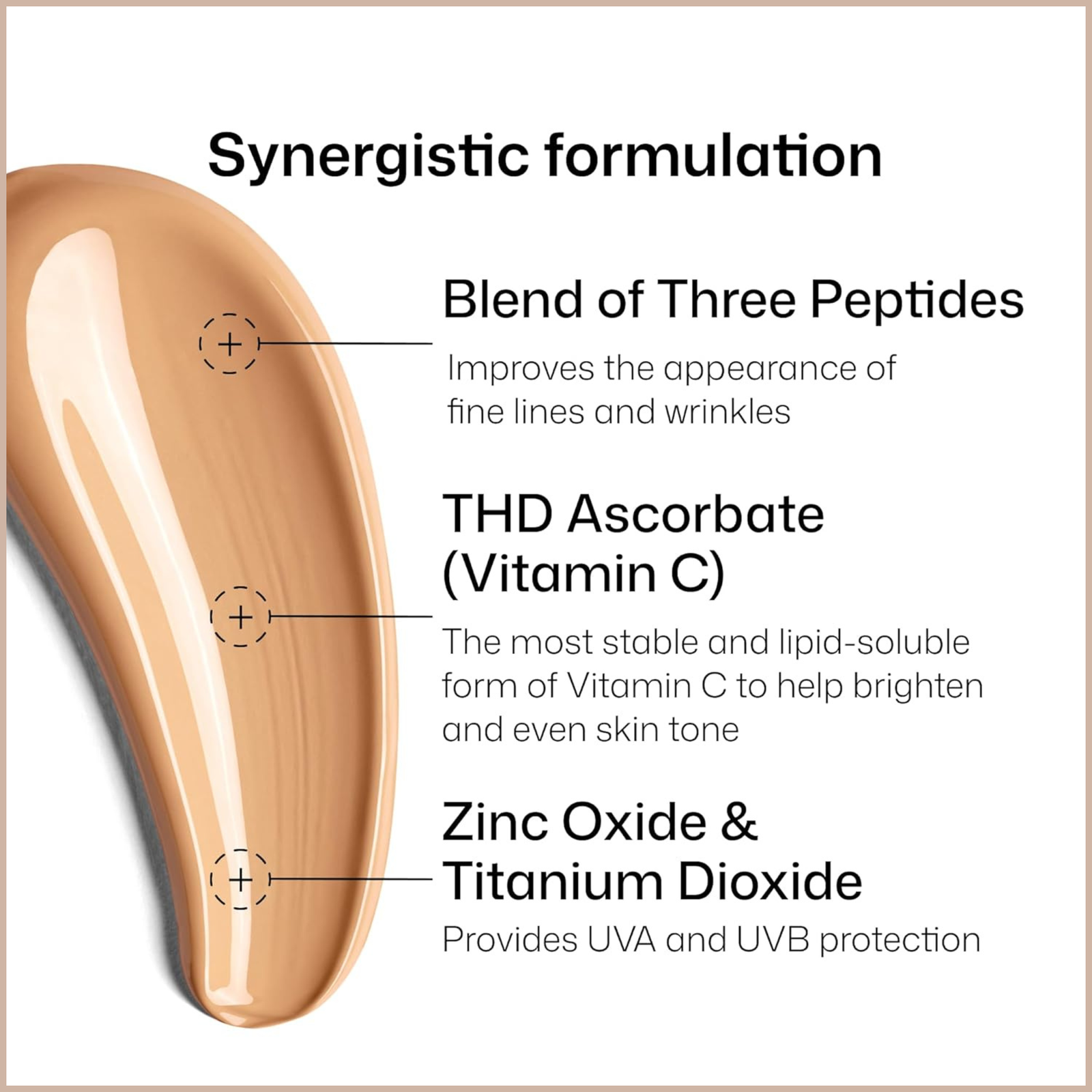 Tinted Face Moisturizer SPF 45 with Peptides & Vitamin C for Anti-Aging, Brightening & Hydration - Image 6