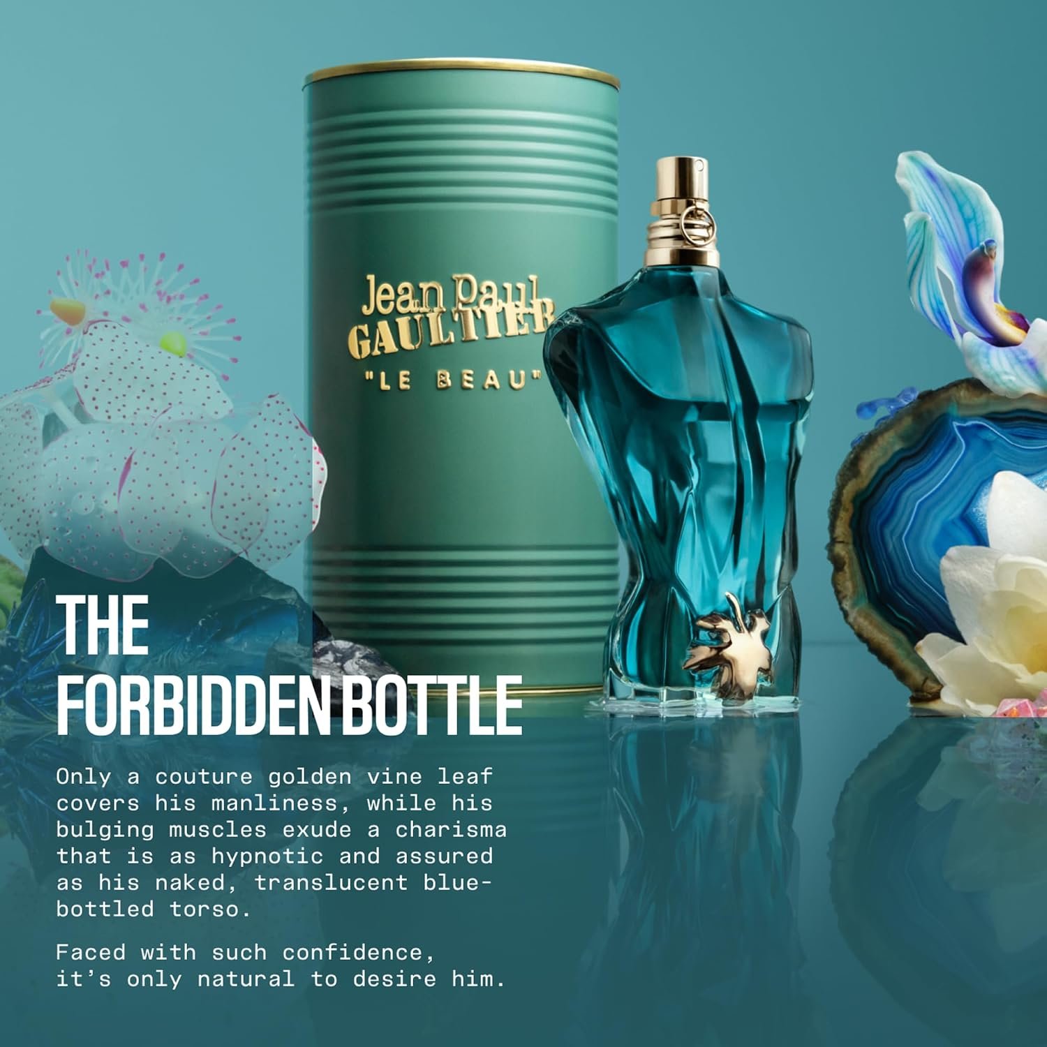 Jean Paul Gaultier Le Beau Eau de Toilette for Men – Woody Fragrance, 2.5 fl oz - Image 3