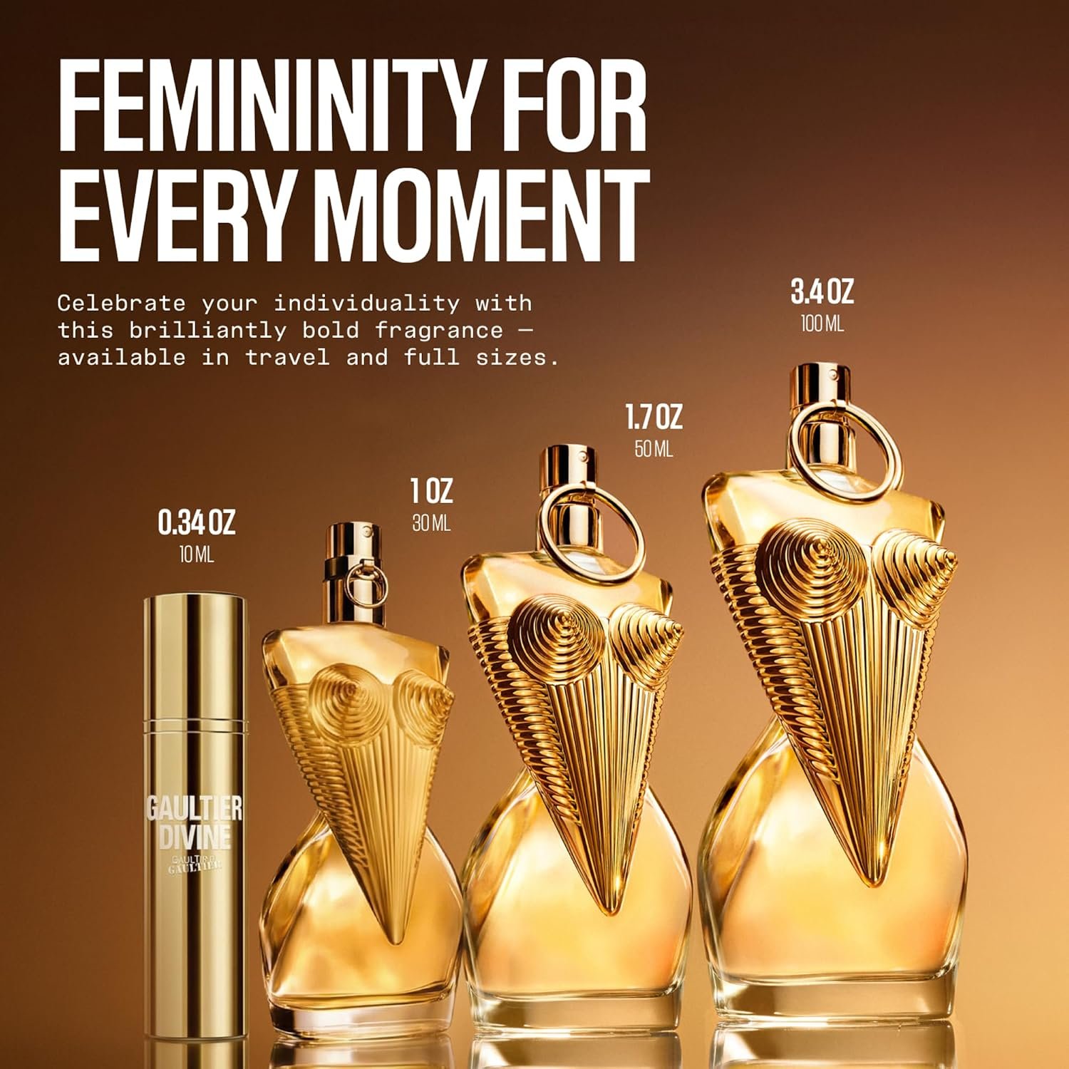 Divine Eau de Parfum for Women – Salty Floral Gourmand Fragrance, 3.4 fl oz - Image 7